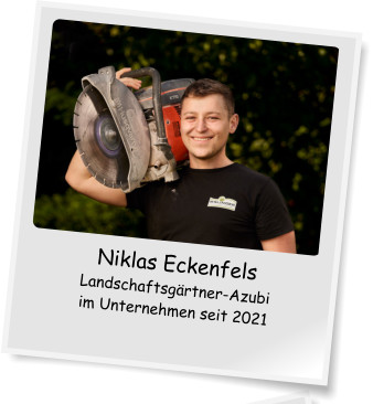 Niklas Eckenfels Landschaftsgrtner-Azubi im Unternehmen seit 2021